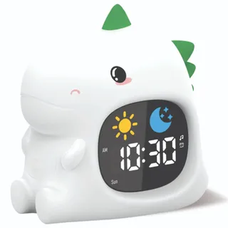 Groov-e GVCK02DI Cuties Schlaftrainer Wecker Mit LED Nachtlicht │ Dinosaurier