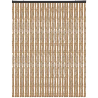arsvita Flauschvorhang, Beige, Kunststoff, 140x2x200 cm, Wohntextilien, Gardinen & Vorhänge, Fertiggardinen, Fadenvorhänge
