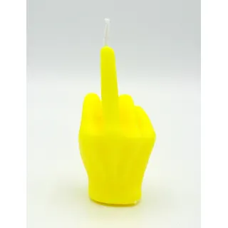 Kar.lys Middle Finger Candle Stinkefinger Kerze Duftkerze NEON Raumdekoration Design Interieur (Neongelb)