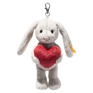 Steiff Soft Cuddly Friends Hase 15 cm grau/rot