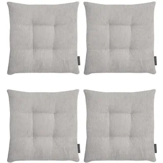 Magma Heimtexx Stuhlkissen, Grau, Textil, Gestreift, Füllung: Polyester, Quadratisch, 35x5x35 cm, Wohntextilien, Kissen, Sitzkissen