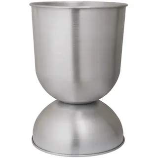 Ferm Living - Hourglass Blumentopf large, Ø 50 x H 73 cm, Aluminium