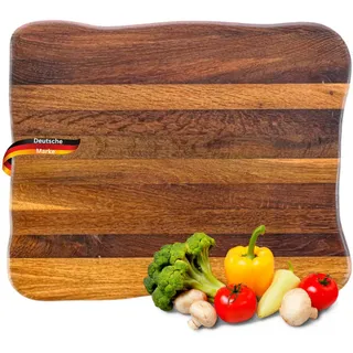 deluke DOLU Schneidebrett Holz 1-tlg. 40 x 33 x 4,5 cm Dunkelbraun