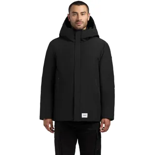 khujo Herren kurzer Parka warme Winterjacke mit Kapuze und hochschließendem Kragen Etian S-XXL - XL