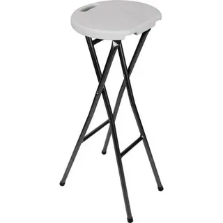 Perel Barhocker 80 cm Weiß