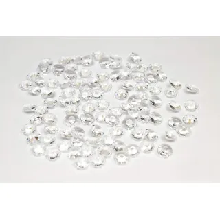 Creativery 100 Dekosteine Diamanten 12mm (klar/transparent) // Deko-Steine Diamanten 1,2 cm Streudeko Tischdeko Steine Diamonds Kristall Hochzeit Streuteile