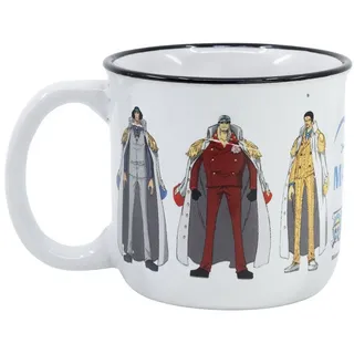 Stor Tasse Stor - One Piece Tasse aus Keramik 400ml - Marine Admiräle Motiv, 1-tlg.