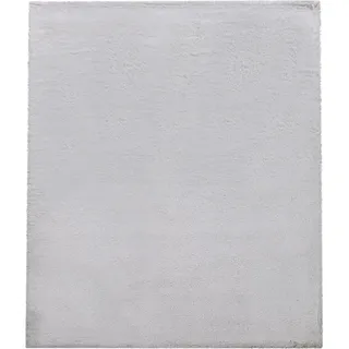 TT Home Teppich Schlafzimmer Kunstfell Flauschig Kaninchenfell Imitat In Grau, Größe:160x230 cm