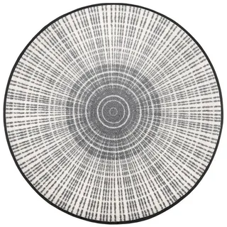 Floornovo Fußmatte Floornovo Schmutzfangmatte Grauton waschbare Fussmatte, rund, rutschfest grau 85 cm
