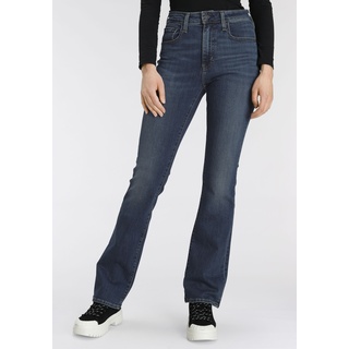 Bootcut-Jeans LEVI'S "725 High-Rise Bootcut" Gr. 29, Länge 34, blau (darkblue denim) Damen Jeans