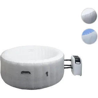 Whirlpool HWC-N97, 4 Personen, In-/Outdoor heizbar aufblasbar Pumpe PVC laminiert, rund Ø 180cm ~ grau-weiß