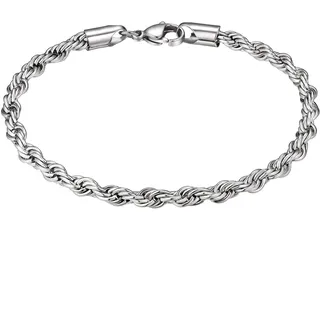 True Rebels Armband Edelstahl silberfarben TR341 Größe 21