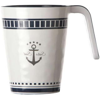 Marine Business Tasse Kaffeebecher / Mug / Kaffee-Pott - Sailor Soul, Einzeln, Melamin weiß
