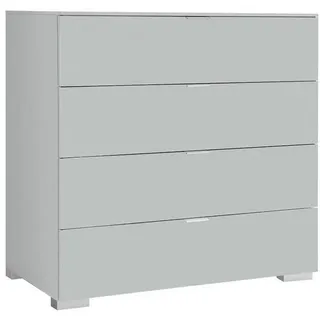 Moderano Kommode, Hellgrau, Kunststoff, 4 Schublade(n) Schubladen, 80x77x40 cm, Goldenes M, BQ - Bündnis für Qualität, Made in Germany, Blauer Engel, DGM-Klimapakt, DGM-Emissionslabel, Typenauswahl, stehend, in verschiedenen Größen erhältlich, Holzdekoren erhältlich, Wohnzimmer, Kommoden & Sideboards, Kommoden
