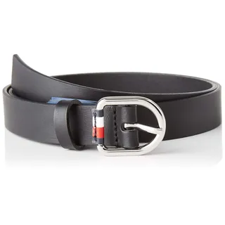 Tommy Hilfiger Damen Corporate Belt 2.5 Gürtel, Schwarz (Black Bds), XX-Small (Herstellergröße: 75) - XX-Small (Herstellergröße: 75)