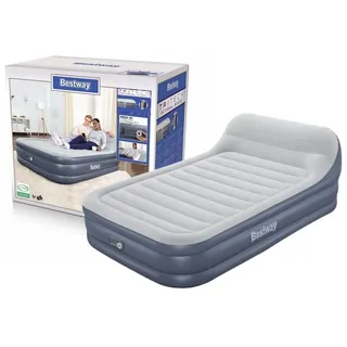 BESTWAY Luftbett TriTech® Doppelluftbett SleekFlowTM mit Kopfteil integrierter Elektropumpe