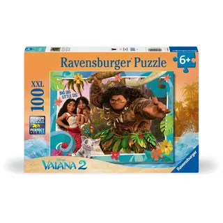 Ravensburger 12004101 - Disney Vaiana 2 Aufbruch in Neue Welten, Kinder-Puzzle, 100 Teile XXL