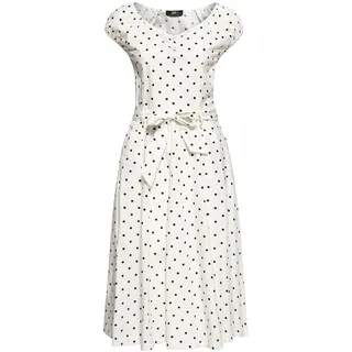 Queen Kerosin Damen Swing Kleid Polka Dots All-Over-Print Sommerkleid Punkte 50S 40S 60S Gepunktet Vintage Rockabilly Rockabella Swing Dress - M