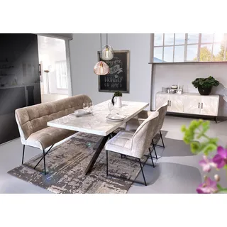 GUTMANN FACTORY Couch Polyester 2-Sitzer Beige