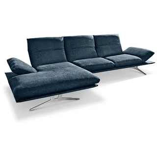 KOINOR Ecksofa Francis Stoff Blau 314 cm