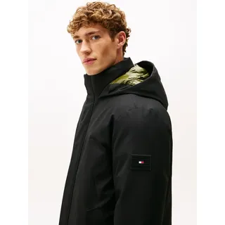 Tommy Hilfiger Kurzmantel TECH HOODED PADDED PARKA Regular fit schwarz XXL (54)