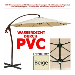 habeig Ampelschirm Ø 300 cm Beige