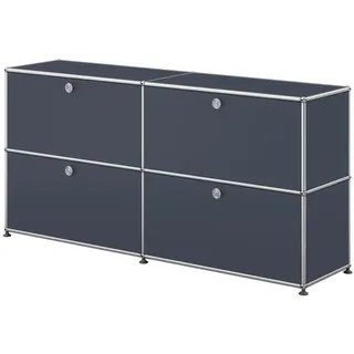 USM Haller Sideboard mit 4 Klapptüren Anthrazitgrau
