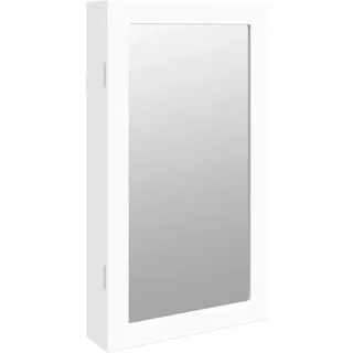vidaXL Schmuckschrank mit Spiegel und LED-Beleuchtung