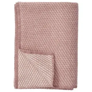 Babydecke Baby Wolldecke Velvet 90x130 cm Kuscheldecke, Klippan Yllefabrik rosa