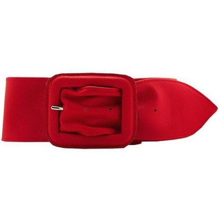 AnnaMatoni Ledergürtel mit bezogener Schließe rot 75