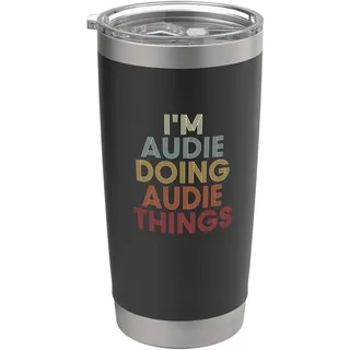 Audie Name Audie Personalized Name First Given Doppelwandiger Edelstahl-Thermobecher