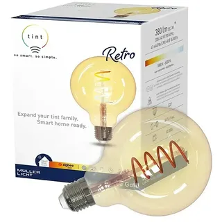 Müller-Licht Tint LED-Lampe Retro Globe  (E27, Dimmbar, Warmweiß, 380 lm, 5,5 W)