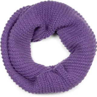 styleBREAKER Loop Strick Loop Wellenmuster, (1-St) lila