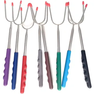 Grillspieße, 8 Stück Grillspieße Teleskop 30-114cm, Marshmallow Spieße für Picknick Camping Campfire BBQ Camping Hot Dog Gemüse(COLOR:wie gezeigt)