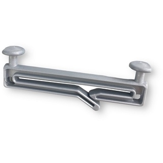 Schlaufengleiter Gleiter 50mm, weiß o. grau, für Schlaufengardinen, Schlaufenvorhänge, nodeko, für Innenlaufschienen, für Aluschienen, für Innenlaufrohre, (Packung, 100-St), mit Schlitz zum einfachen Auf- und Abhängen Ihrer Vorhänge grau