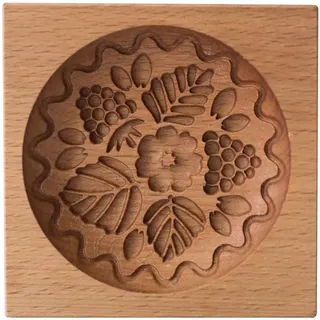 Windyday Holzbackform mit Blumenmuster - Keksformen für Lebkuchen-Mooncakes