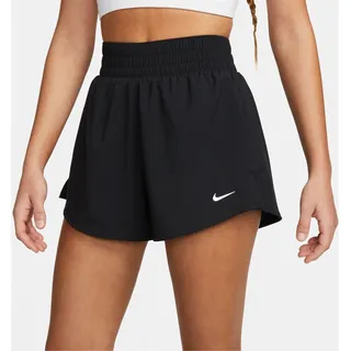 Nike Dri-FIT One High-Waist 3" 2in1 Shorts Damen 010 black/reflective silv L