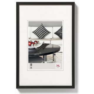walther design Bilderrahmen schwarz 40 x 60 cm Aluminium Chair Alurahmen AJ460B