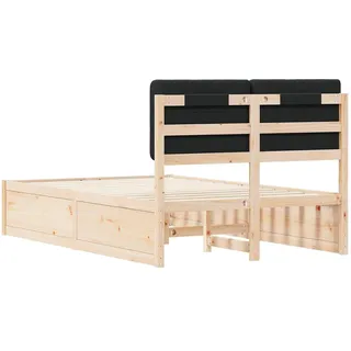 vidaXL Moderner Bettrahmen 120 x 190 cm Schwarz