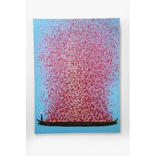 Touched Flower Boat - Bild 160x120 cm rosa blau