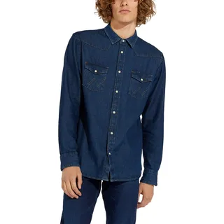 Wrangler - Hemd Herren - Regular Fit - 27Mw - Dunkel Stone - L