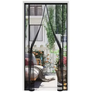 Sekey Insektenschutz-Tür Magnetisches Fliegengitter für Balkon– Insektenschutz ohne Bohren, Mückenschutz Tür, Fliegenvorhang mit Magnetverschluss für Balkontür 130 cm x 220 cm