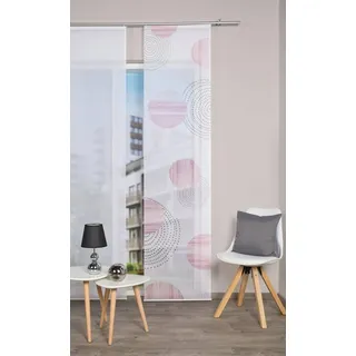 Vision S Schiebegardine NEOMI (1 St), Paneelwagen, halbtransparent, HxB: 260x60, Schiebevorhang Bambusoptik Digitaldruck rosa
