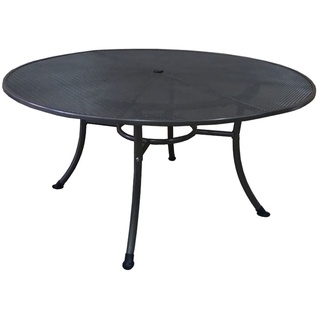 DEGAMO Tisch RIVO 150cm rund, Streckmetall eisengrau