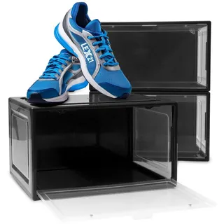 BITUXX Schuhbox Lex21 3-tlg. schwarz