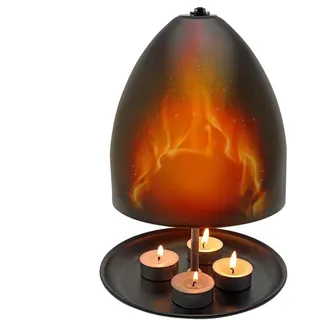 Teelichtofen Teelichtheizung Metall, Teelichtofen Doppelwandig, Weiche Licht Und Schnelle, Großraum Kerzenofen Und Heizhalter Für Büros, Wohnzimmer, Schlafzimmer