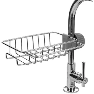 Abtropfkorb Für Spülbecken, Ablage Für Küchenarmaturen – Abnehmbarer, Hängender Edelstahl-abtropfkorb Für Badezimmer, Spülschwämme, Seife, Geschirr