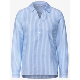 Cecil Damen B345319 Gestreifte Oxford Bluse, Fresh Light Blue, S EU