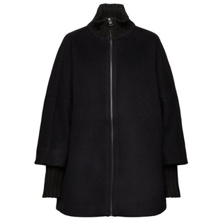 Esprit Collection Wolljacke Jacke aus Wollmix mit Kaschmir schwarz