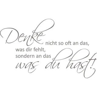 GRAZDesign Wandtattoo Sprüche Motivation für Betrieb, Büro, Wohnzimmer, Sport Wandaufkleber - 49x30cm / 090 silbergrau